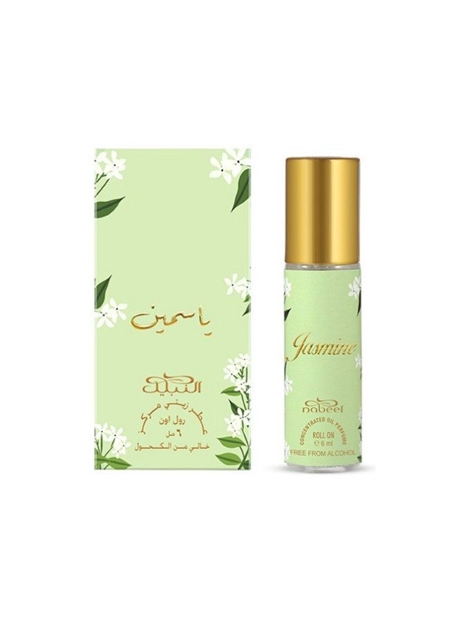 Nabeel 3 Pcs Nabeel Jasmine 6 ML Roll-On Oil Perfume Pure Floral Luxury, Long-Lasting Alcohol-Free Attar - Image 2